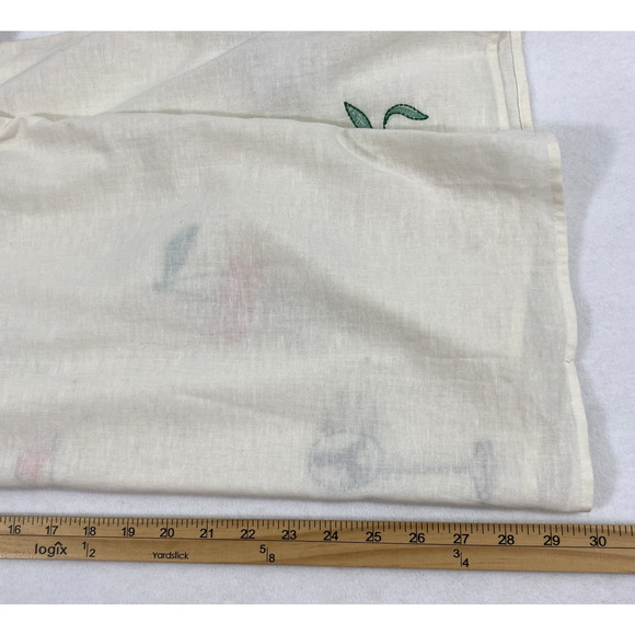 Hollister Shirt Mens XXL Linen Blend‎ Beige Embroidered Button Up Short Sleeve - Picture 10 of 10